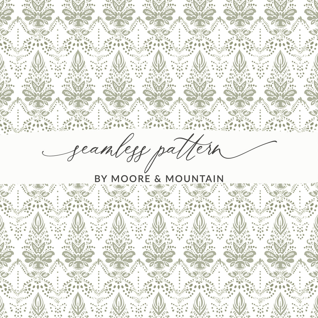 Intricate Seamless Pattern by Moore and Mountain