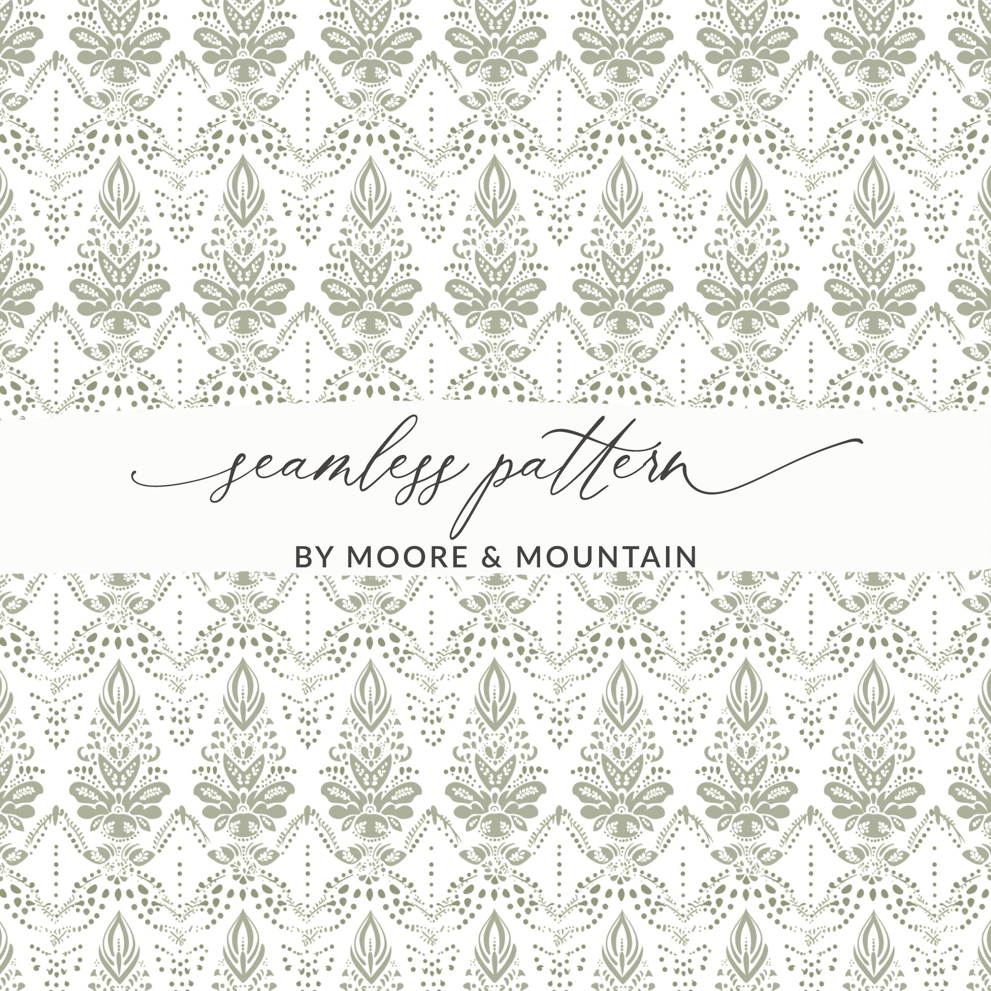 Intricate Seamless Pattern by Moore and Mountain