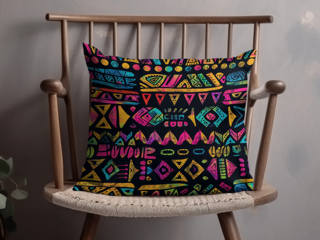 Colorful Tribal Pattern Decorative Pillow product