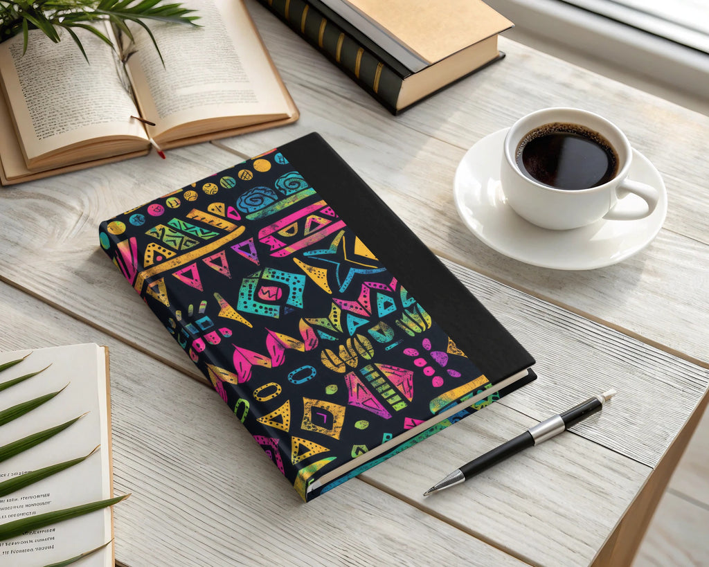Colorful Abstract Pattern Hardcover Notebook
