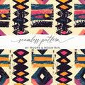 Vibrant Abstract Seamless Pattern by Moore & Mountain