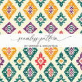 Colorful Geometric Seamless Pattern by Moore & Mountain