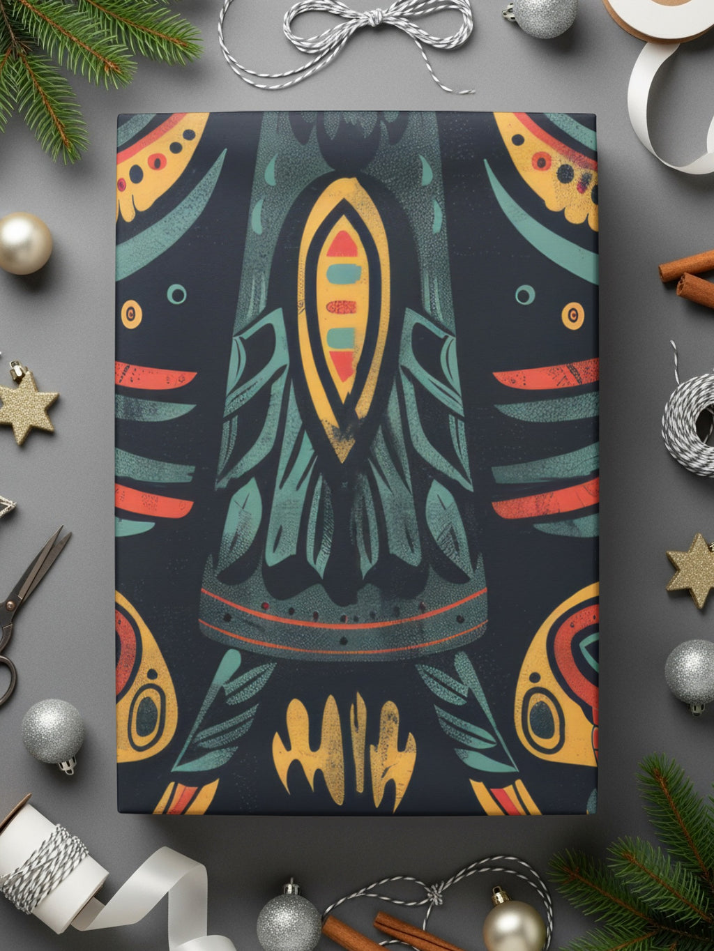 Colorful Abstract Design Decorative Gift Wrap