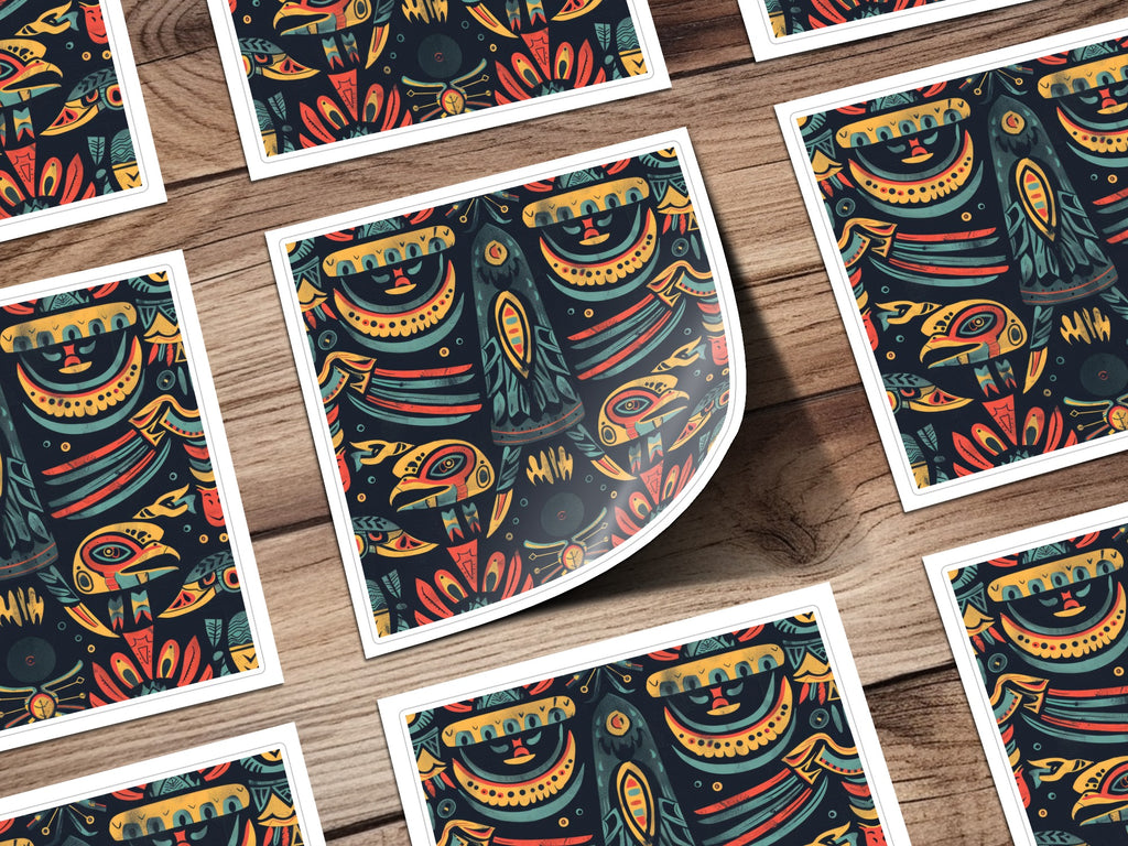 Vibrant Tribal Art Posters for Home or Office Decor