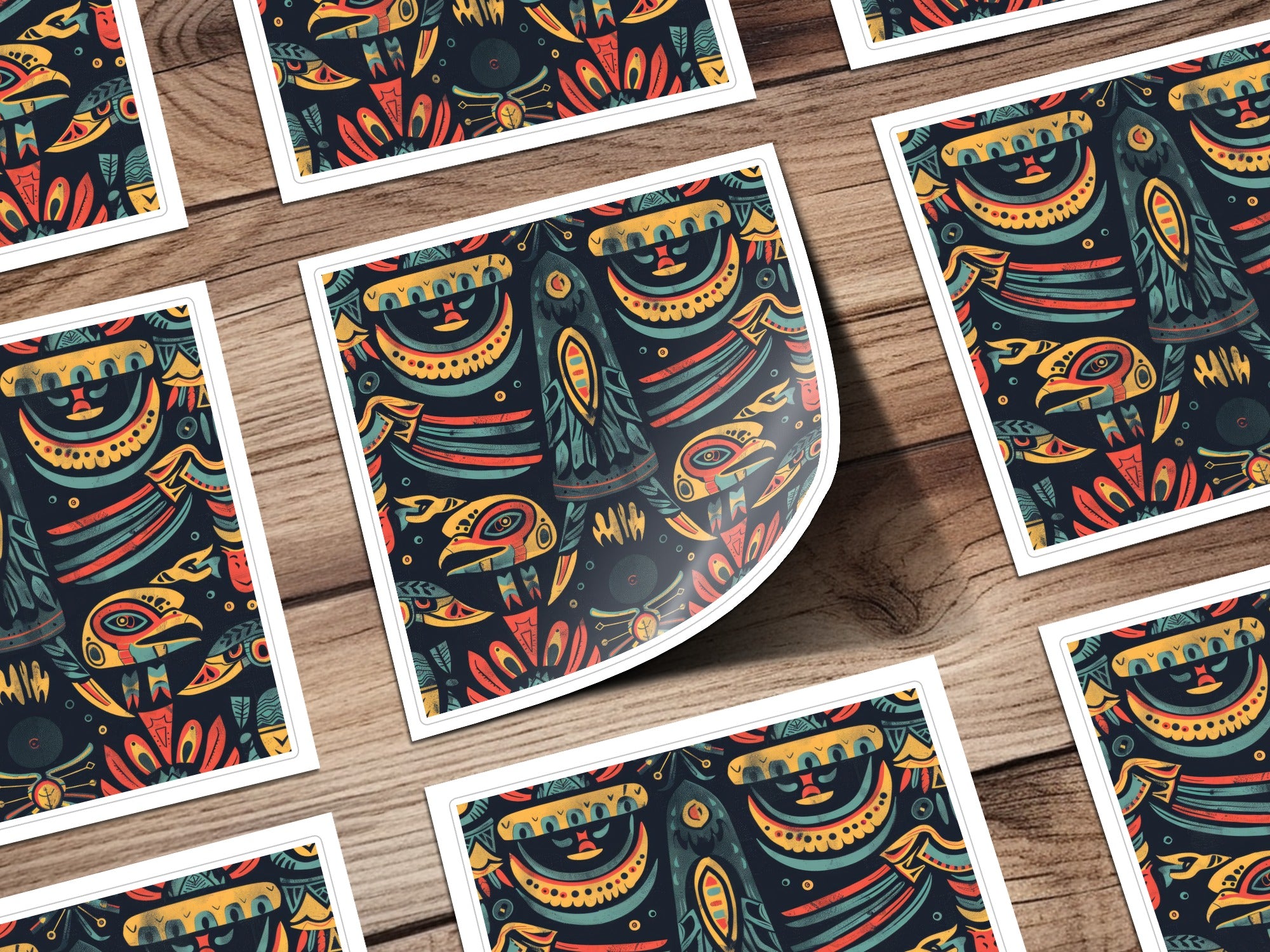Vibrant Tribal Art Posters for Home or Office Decor