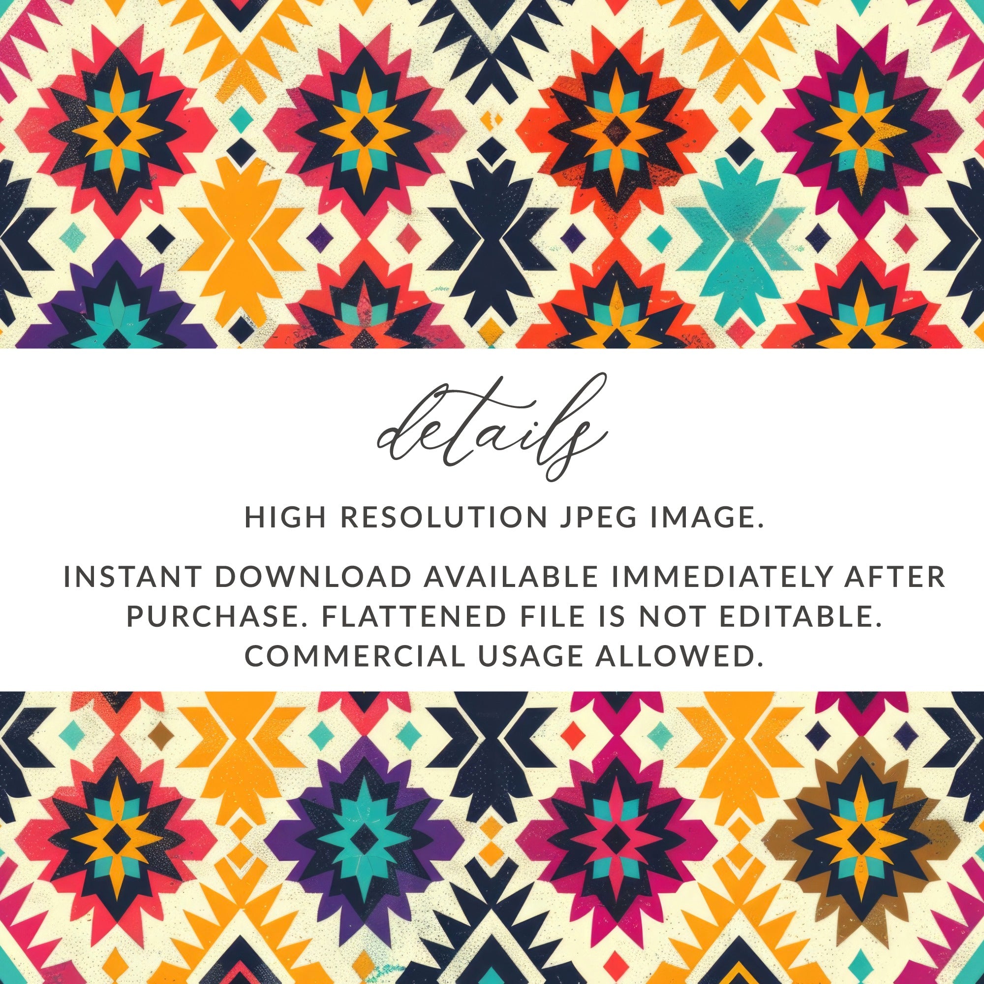 Colorful Geometric Pattern High Resolution JPEG Image