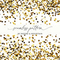 Gold Confetti Digital Paper, Seamless Pattern, Golden Dots Background, Scrapbook Paper, Glitter Texture, Party Decor, Digital Download - Moore and Mountain