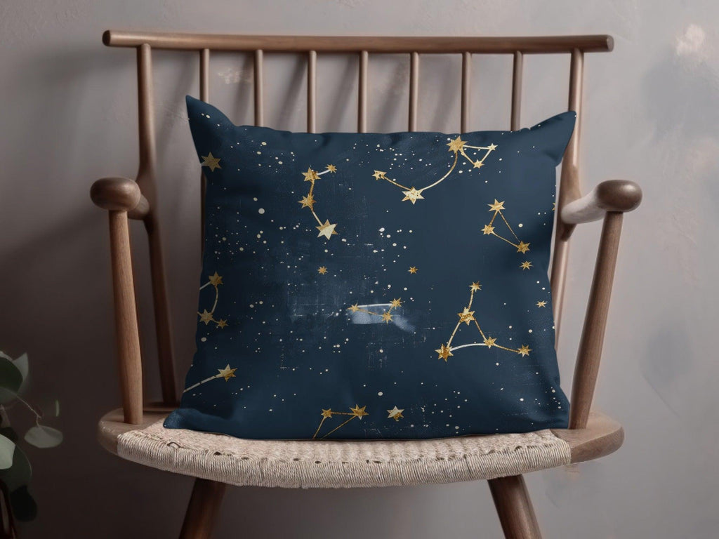 Gold Constellation Digital Paper, Navy Celestial Pattern, Stars Seamless Pattern, Galaxy Background Digital Product (133 characters) - Moore and Mountain