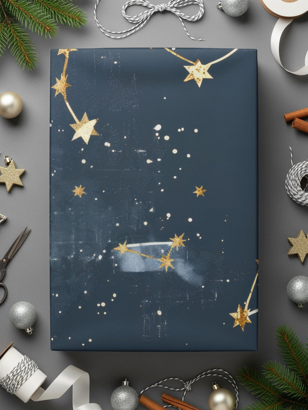 Gold Constellation Digital Paper, Navy Celestial Pattern, Stars Seamless Pattern, Galaxy Background Digital Product (133 characters) - Moore and Mountain