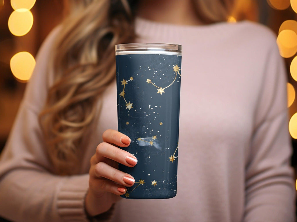 Gold Constellation Digital Paper, Navy Celestial Pattern, Stars Seamless Pattern, Galaxy Background Digital Product (133 characters) - Moore and Mountain