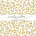 Gold Leopard Print Digital Paper, Seamless Animal Print Pattern, Printable Fabric Design, Luxury Cheetah Background Texture, Scrapbook - Moore and Mountain