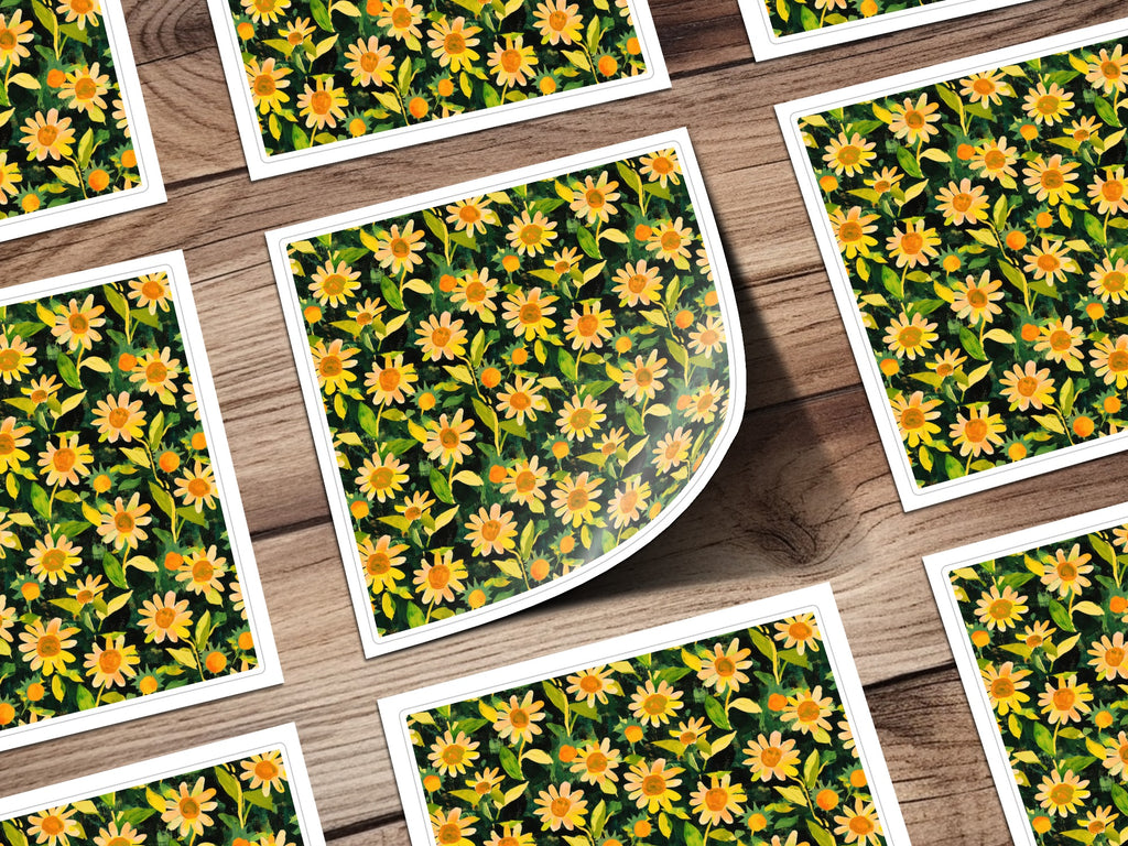 Colorful Daisies Art Print Floral Design Décor