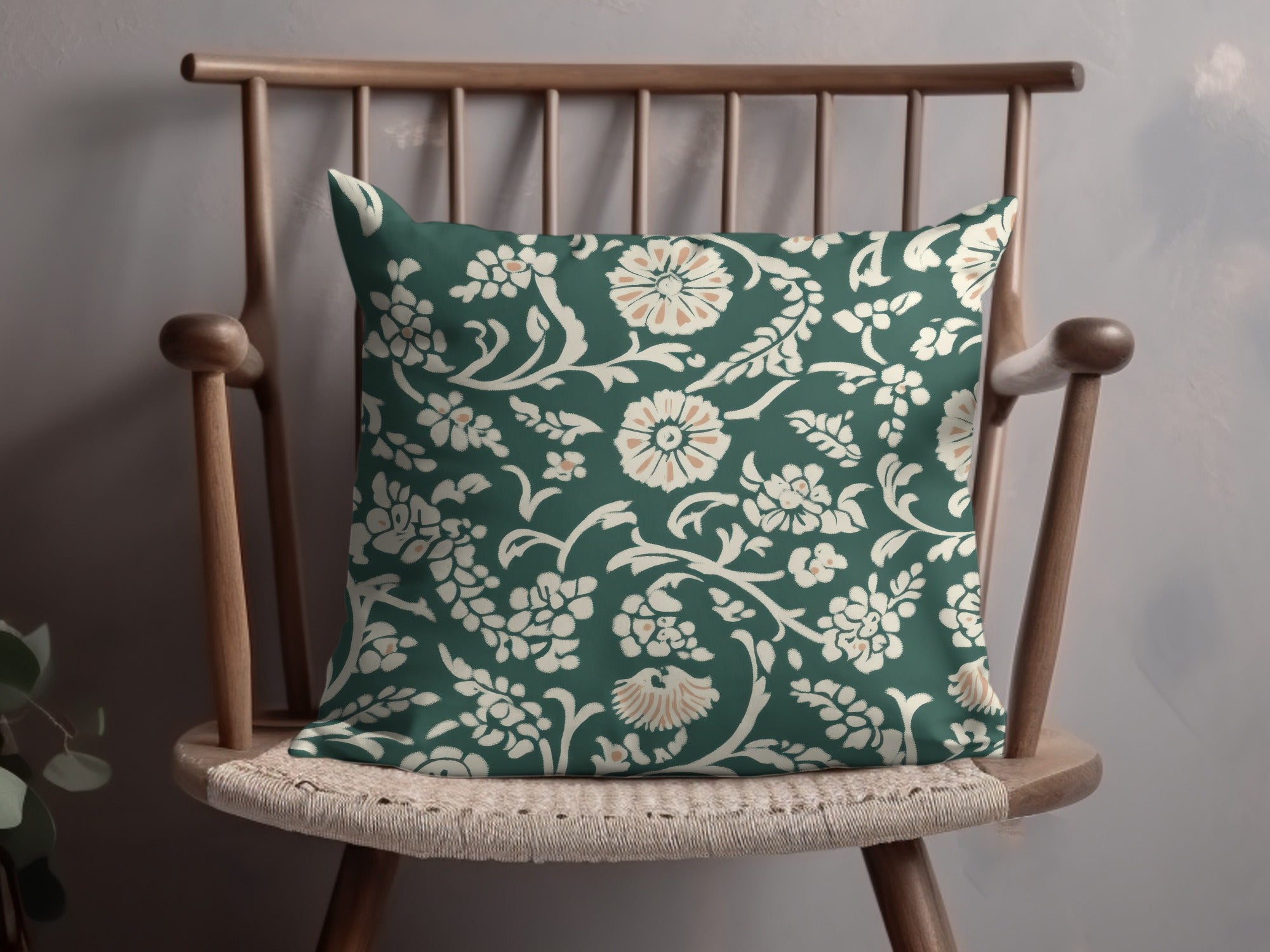Green Floral Seamless Indian Pattern Design Kalamkari - Moore and Mountain