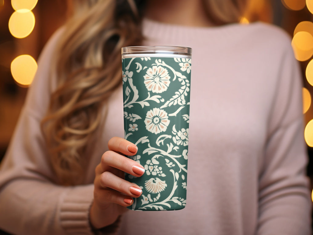 Green Floral Seamless Indian Pattern Design Kalamkari - Moore and Mountain
