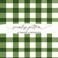 Green Gingham Digital Paper, Plaid Pattern Digital Download, Fabric Texture Seamless Pattern, Buffalo Check Scrapbook Paper, Tartan Digital - Moore and Mountain