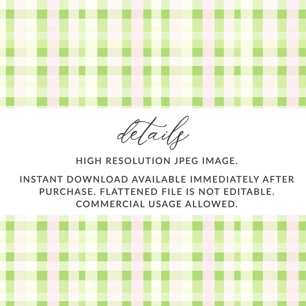 High Resolution Green Pink Plaid Digital Download Image