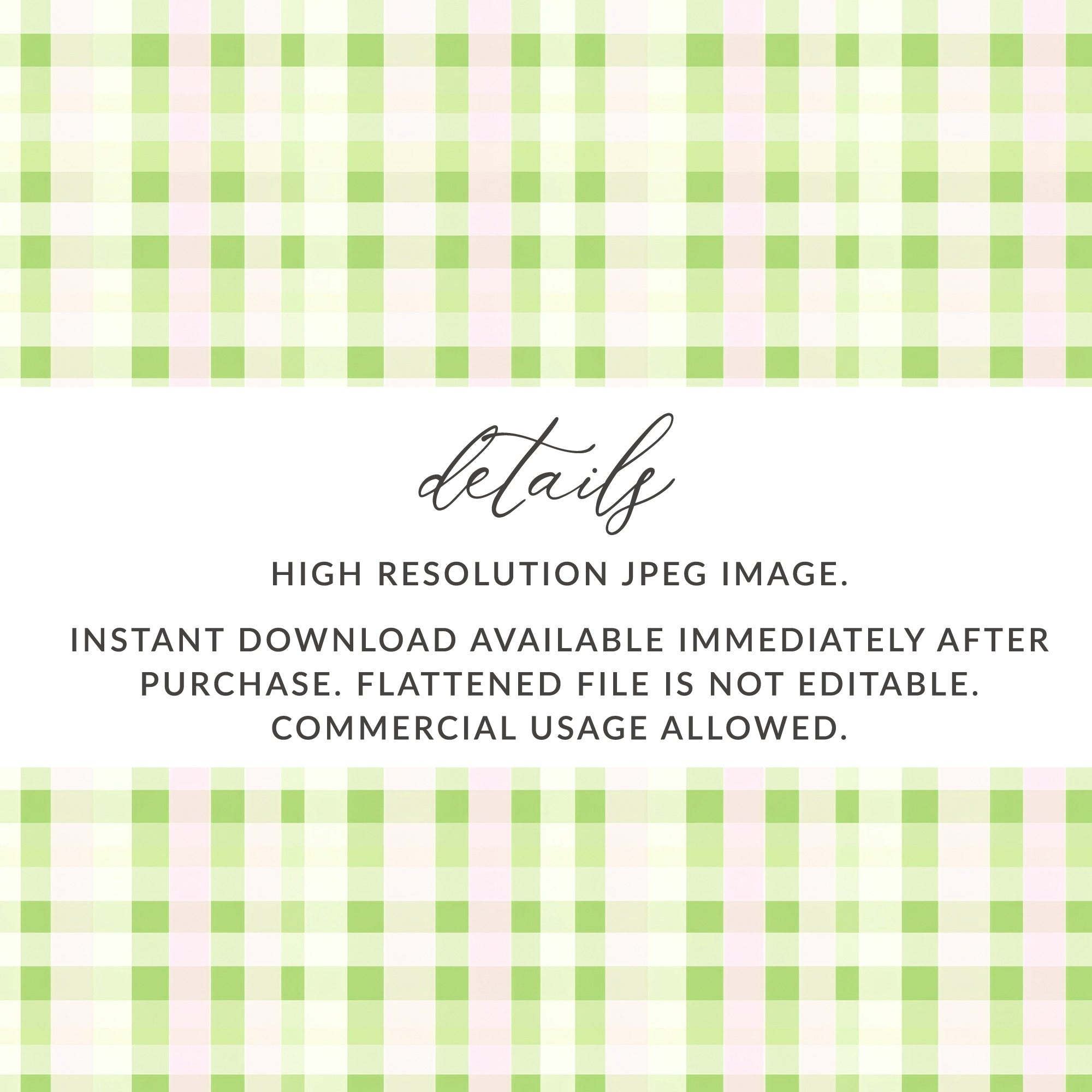 High Resolution Green Pink Plaid Digital Download Image