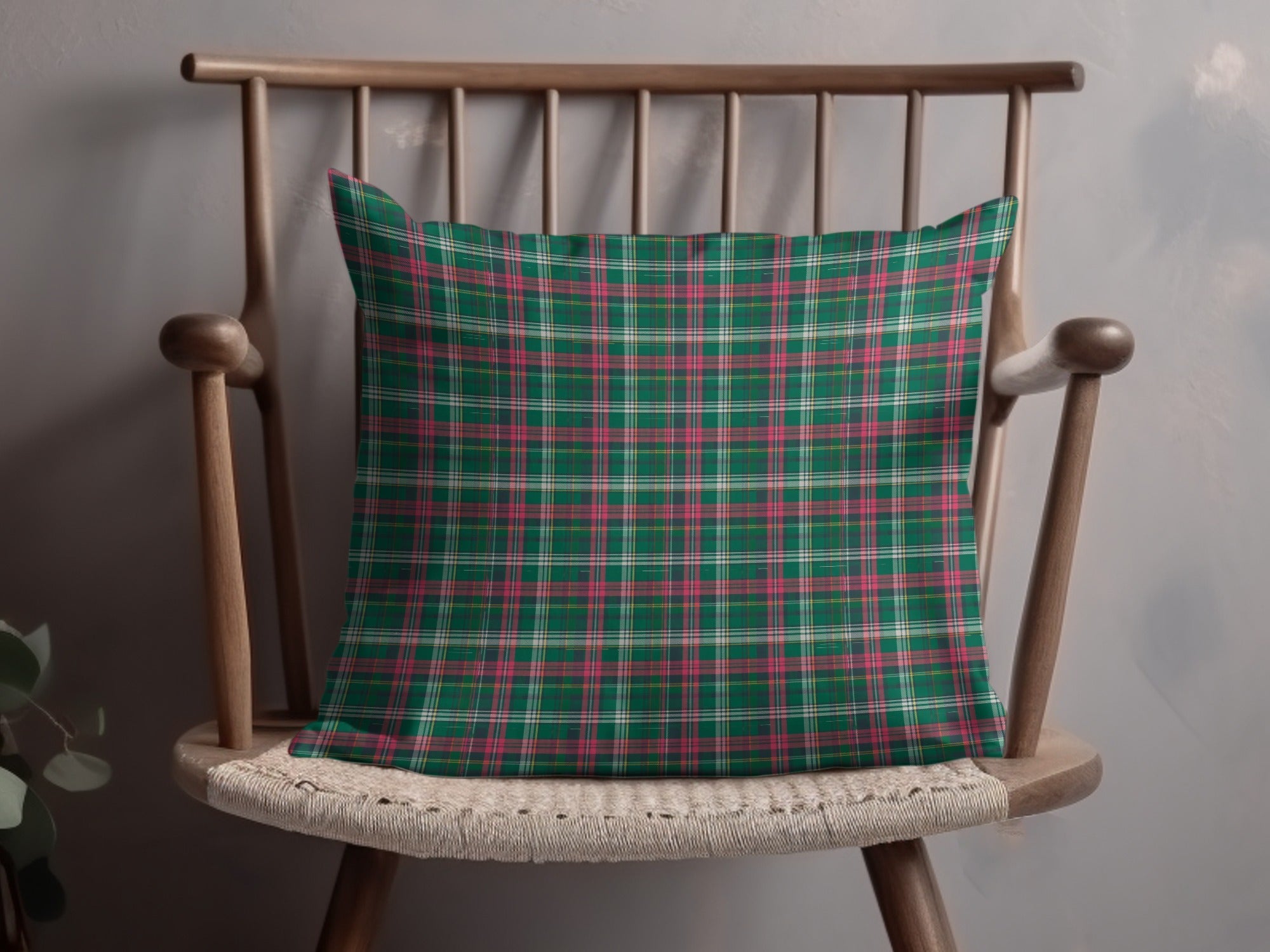 Green and Pink Plaid Pattern Classic Design Checkered Digital - Moore and Mountain