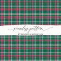Green and Pink Plaid Pattern Classic Design Checkered Digital - Moore and Mountain