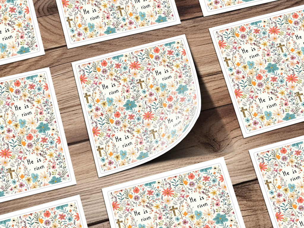 He Is Risen Floral Pattern Seamless Design for Easter Christian Seamless Background Pattern - Moore and Mountain