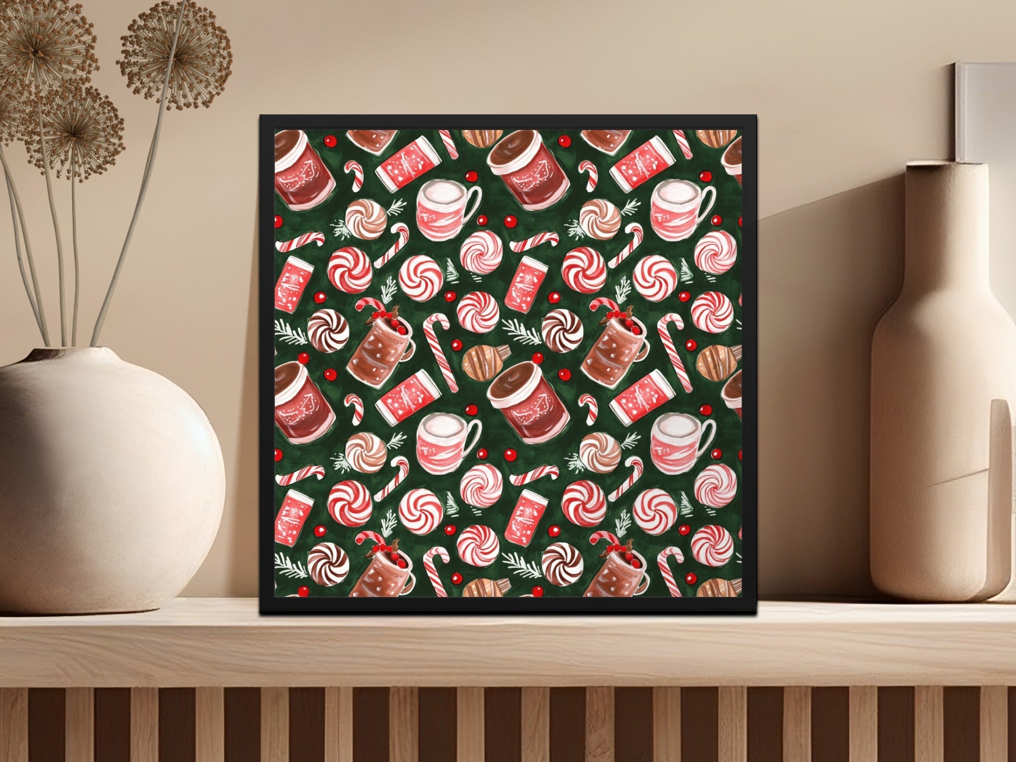 Holiday Treats Pattern Featuring Festive Sweets Digital - Moore and Mountain