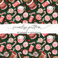 Holiday Treats Pattern Featuring Festive Sweets Digital - Moore and Mountain