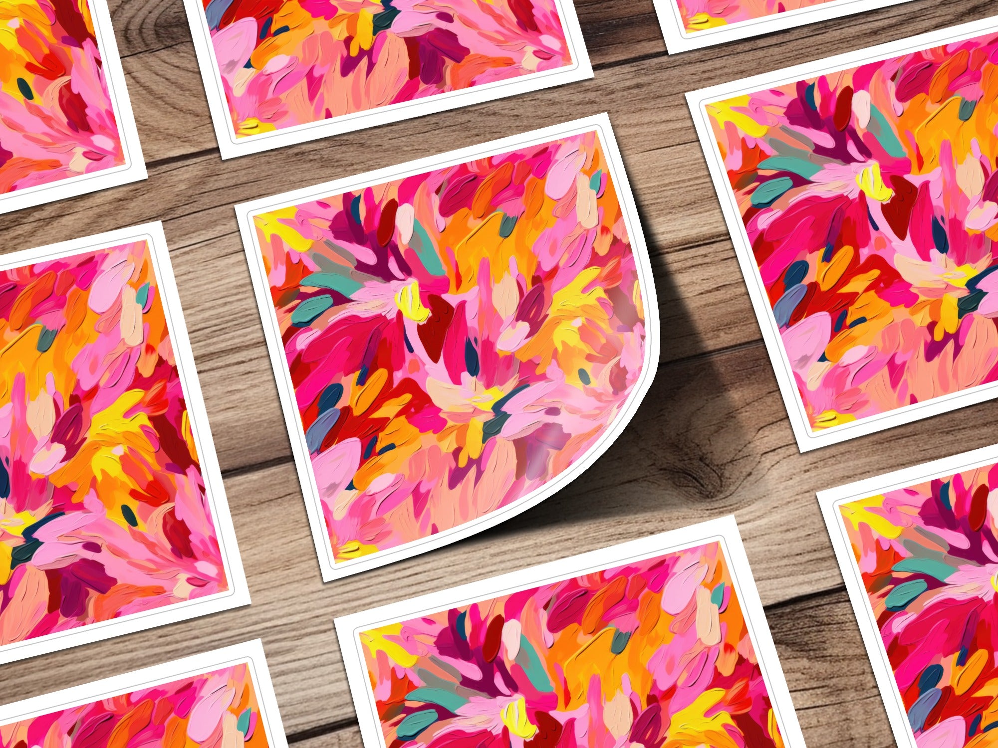 Colorful Abstract Art Print Vibrant Wall Decor Artwork