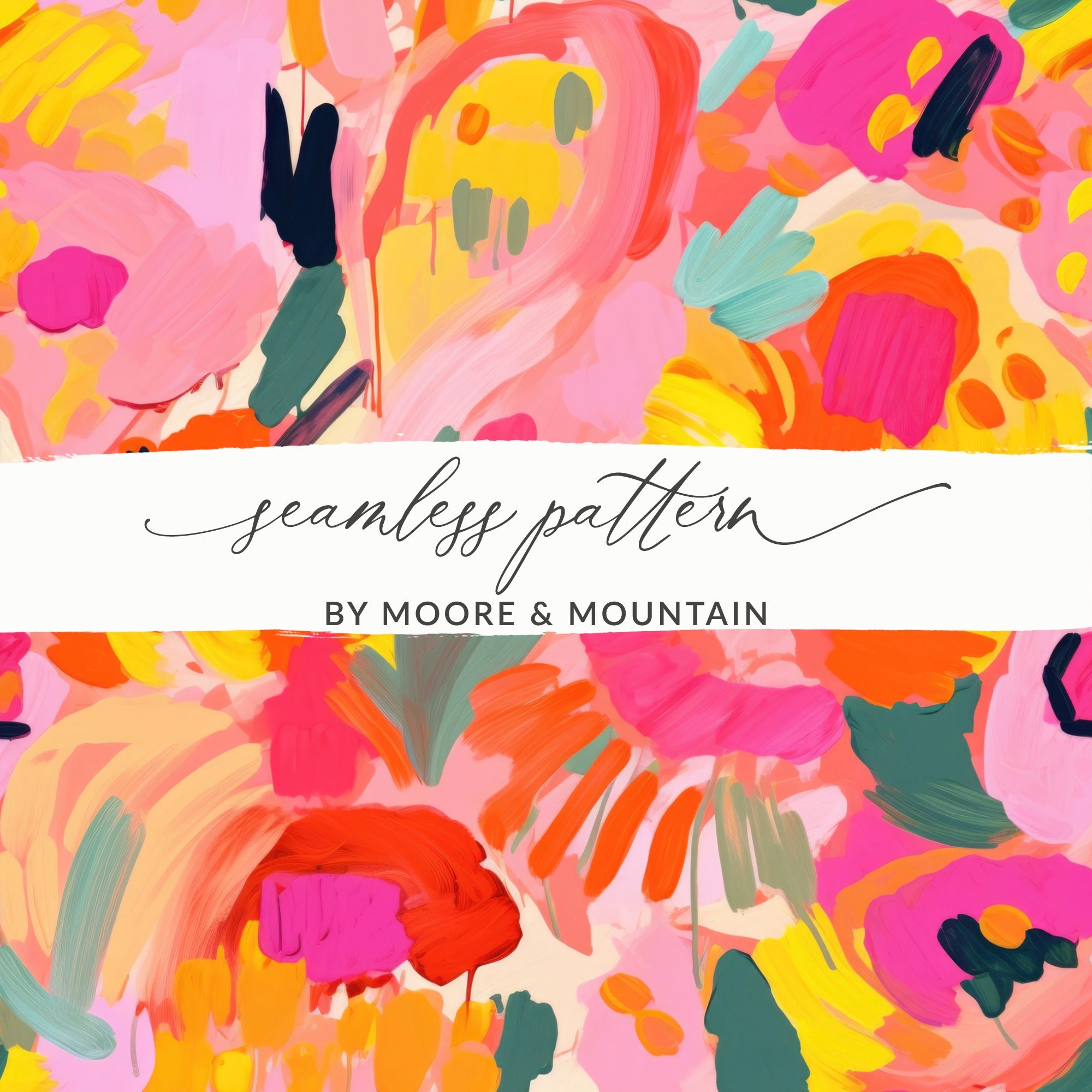 Seamless Pattern by Moore and Mountain Decorative Print