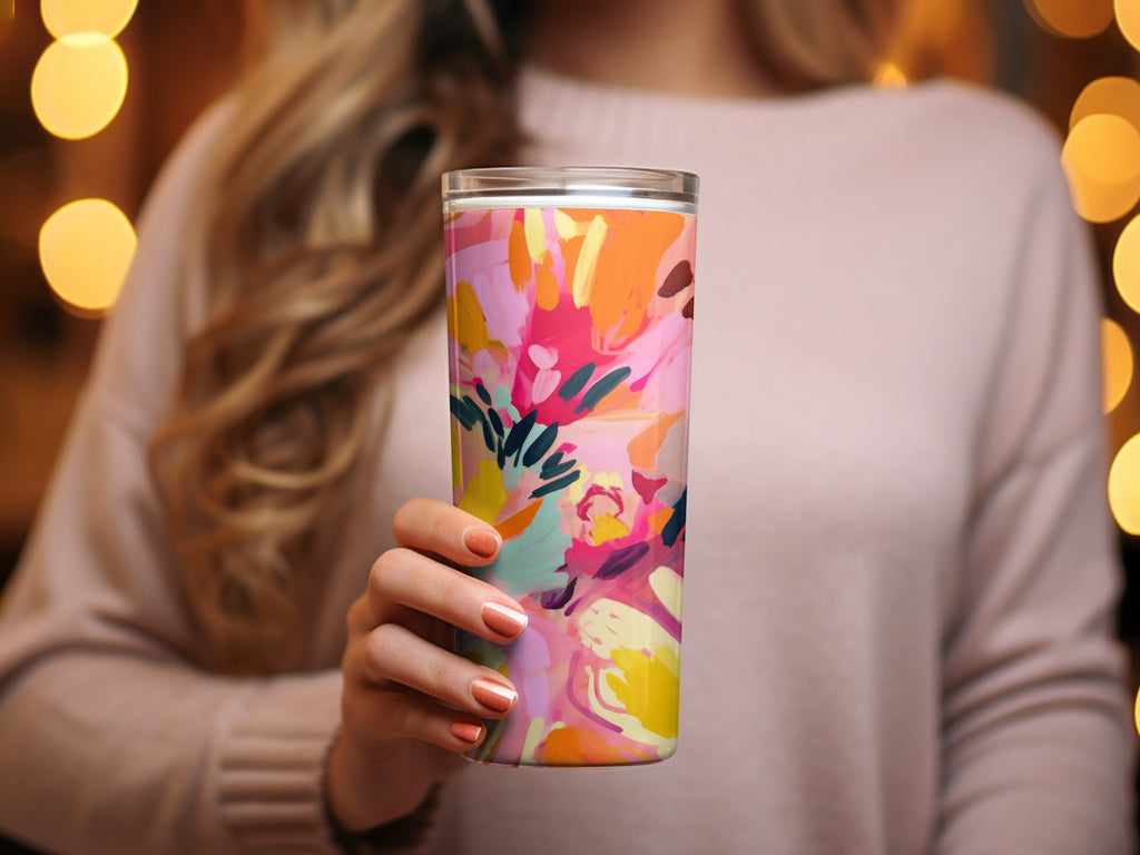 Colorful Abstract Design Tumbler for Everyday Use