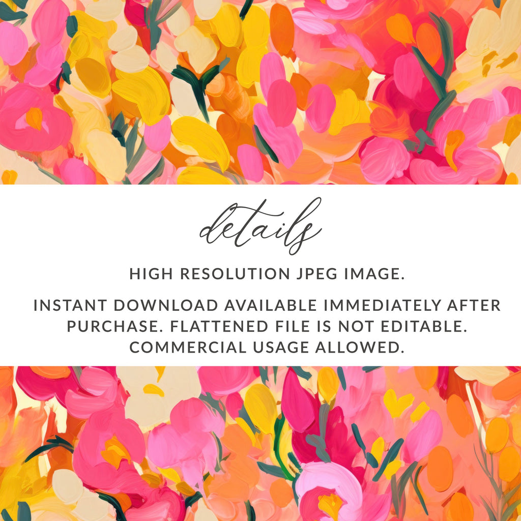 High Resolution Instant Download Floral JPEG Image