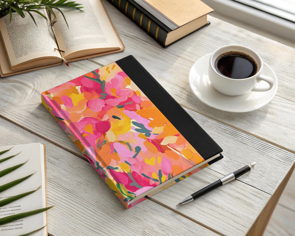Colorful Floral Hardcover Journal for Creative Writing