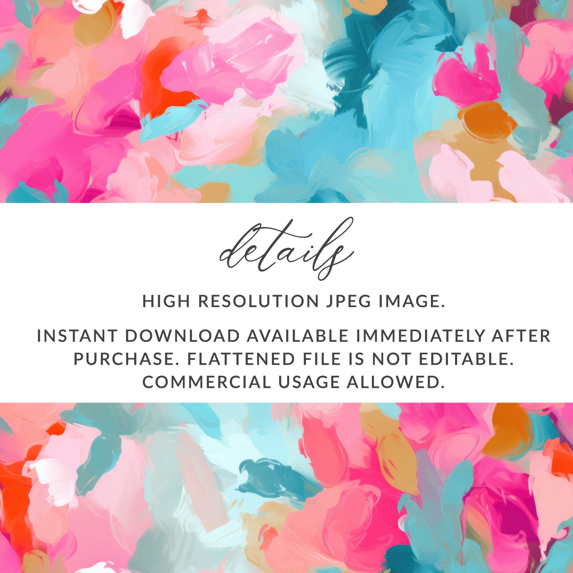 High Resolution Abstract Painting Digital Download