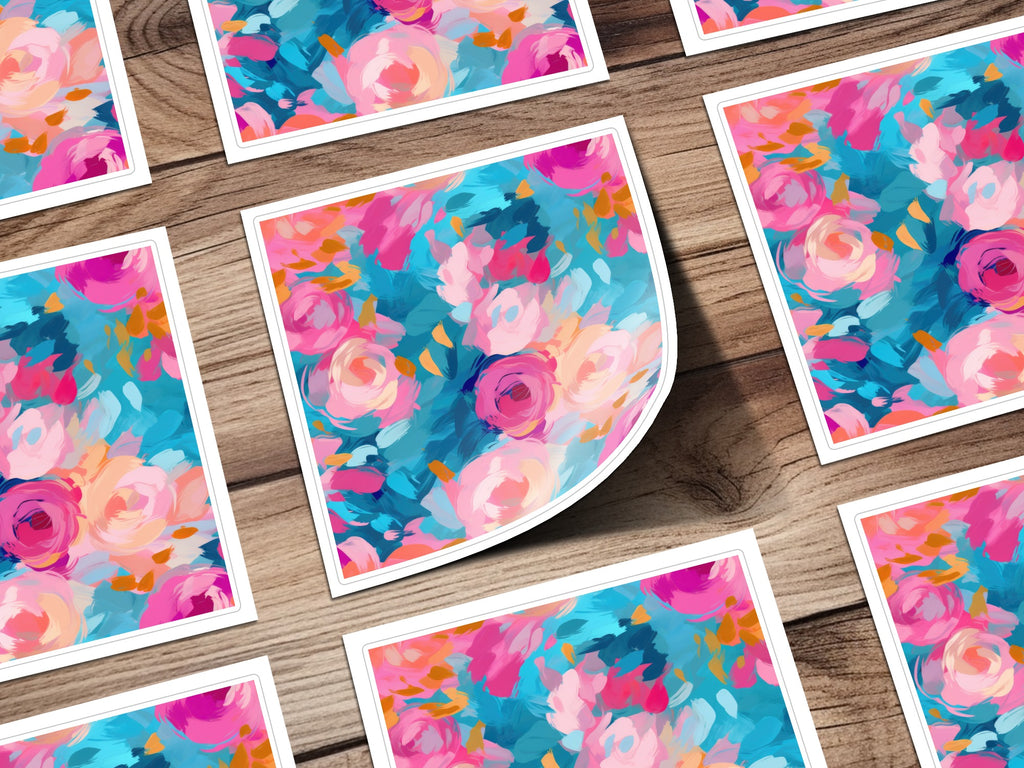 Vibrant Multicolor Floral Artwork Print for Home Decor