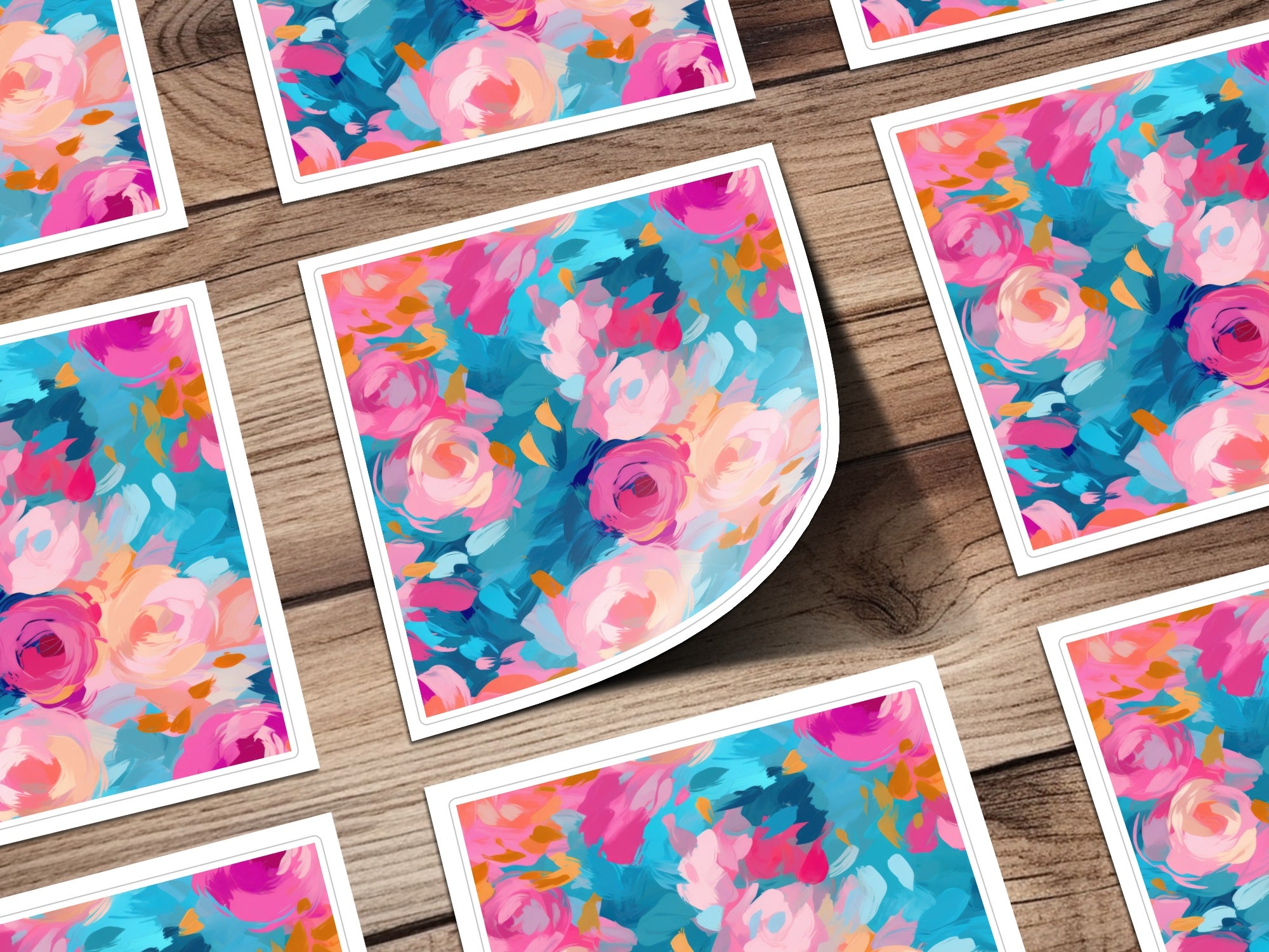 Vibrant Multicolor Floral Artwork Print for Home Decor