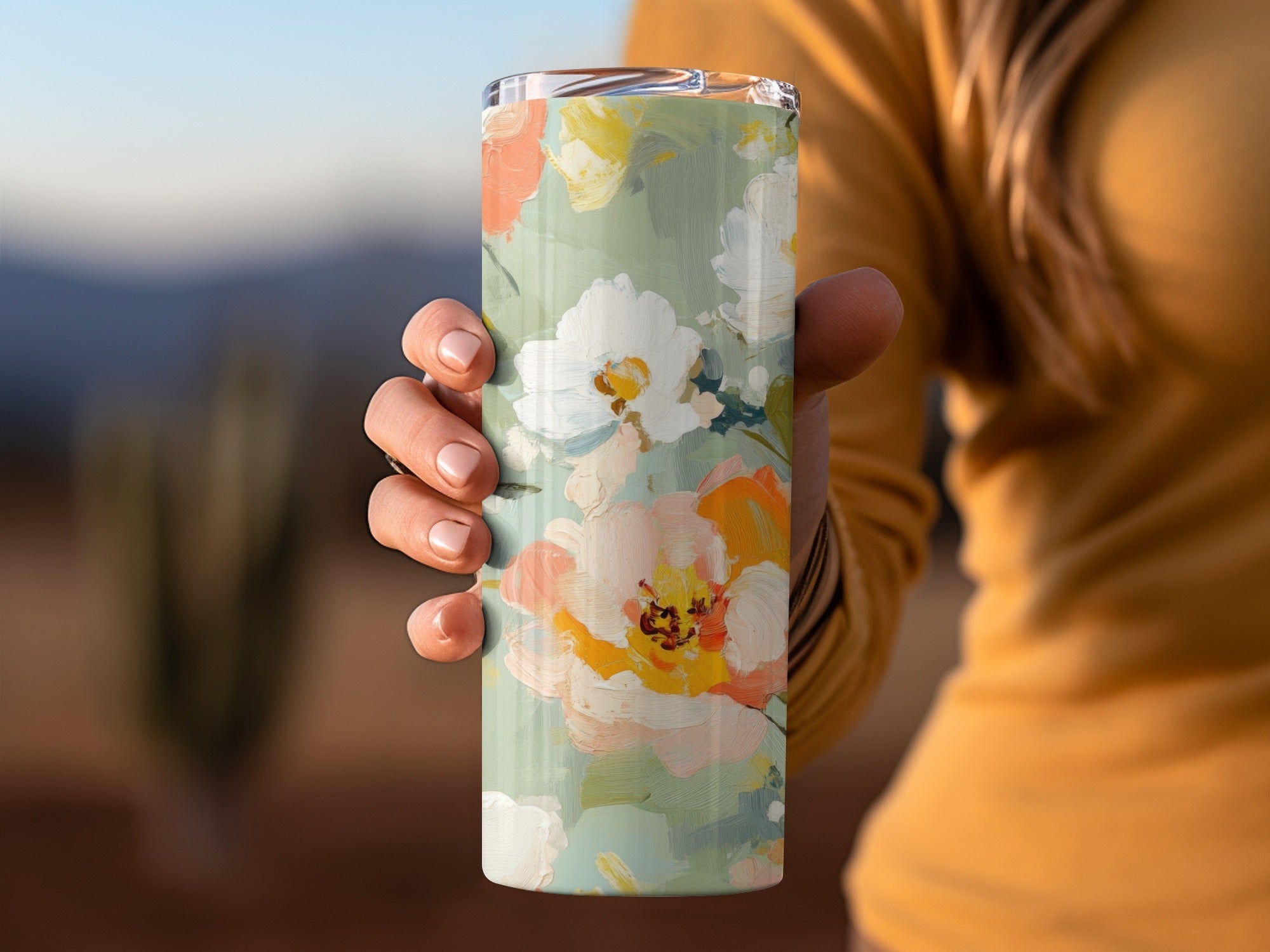 Impressionistic Seamless Floral Garden Acrylic Floral - Moore and Mountain