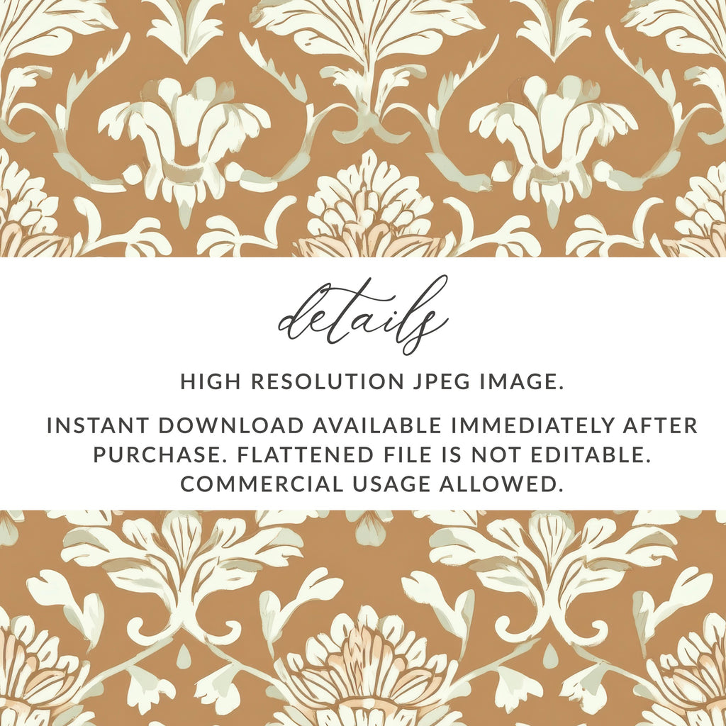 Intricate Floral Design Seamless Indian Pattern Digital - Moore and Mountain