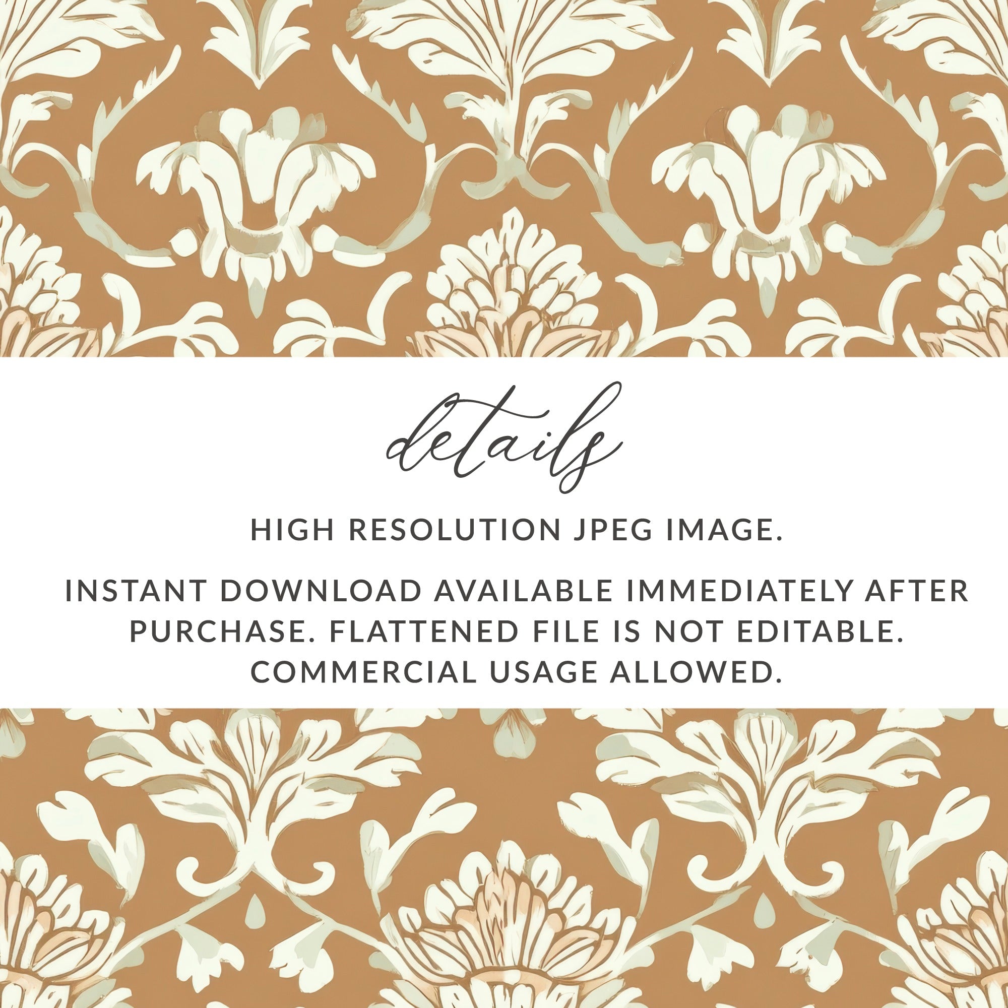 Intricate Floral Design Seamless Indian Pattern Digital - Moore and Mountain