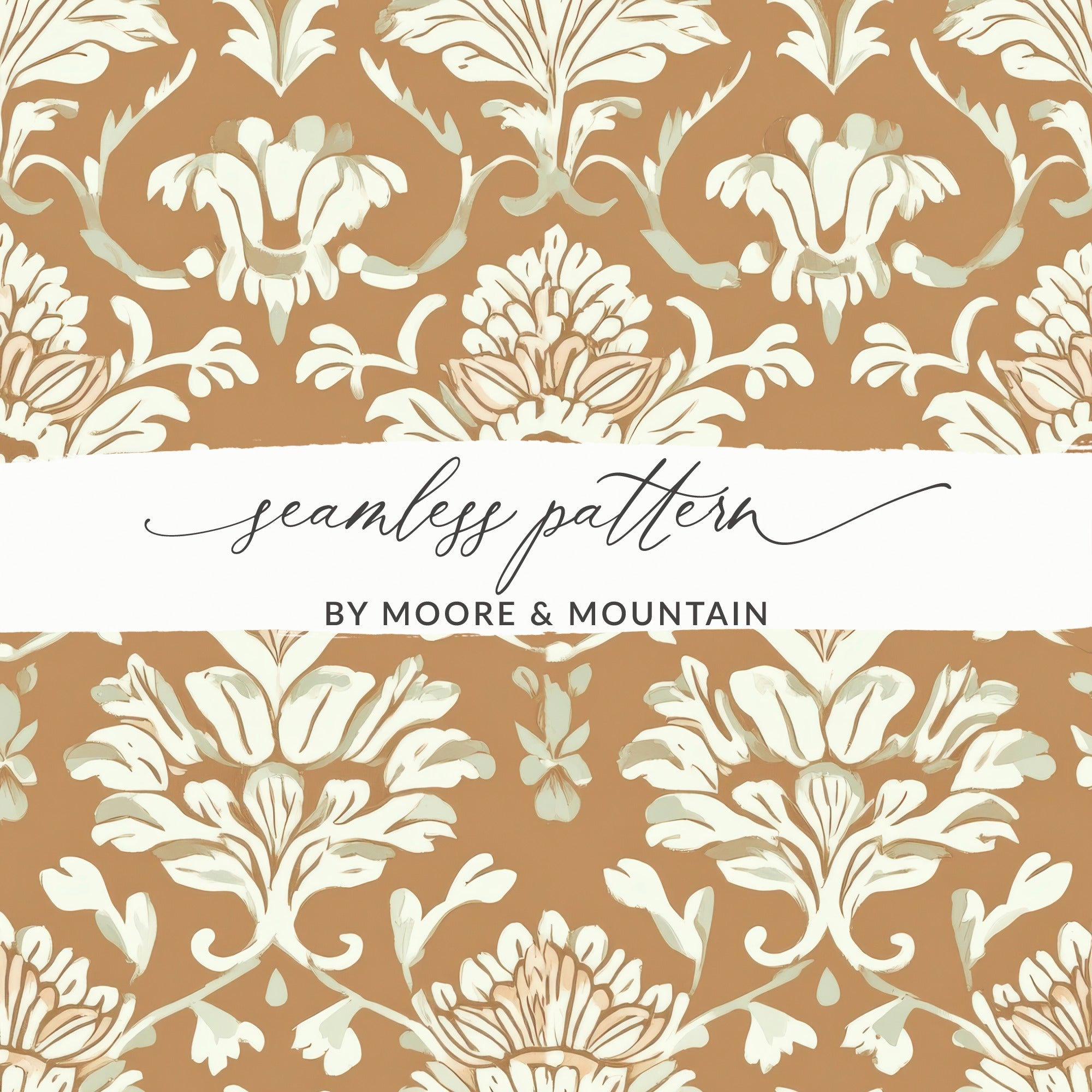 Intricate Floral Design Seamless Indian Pattern Digital - Moore and Mountain