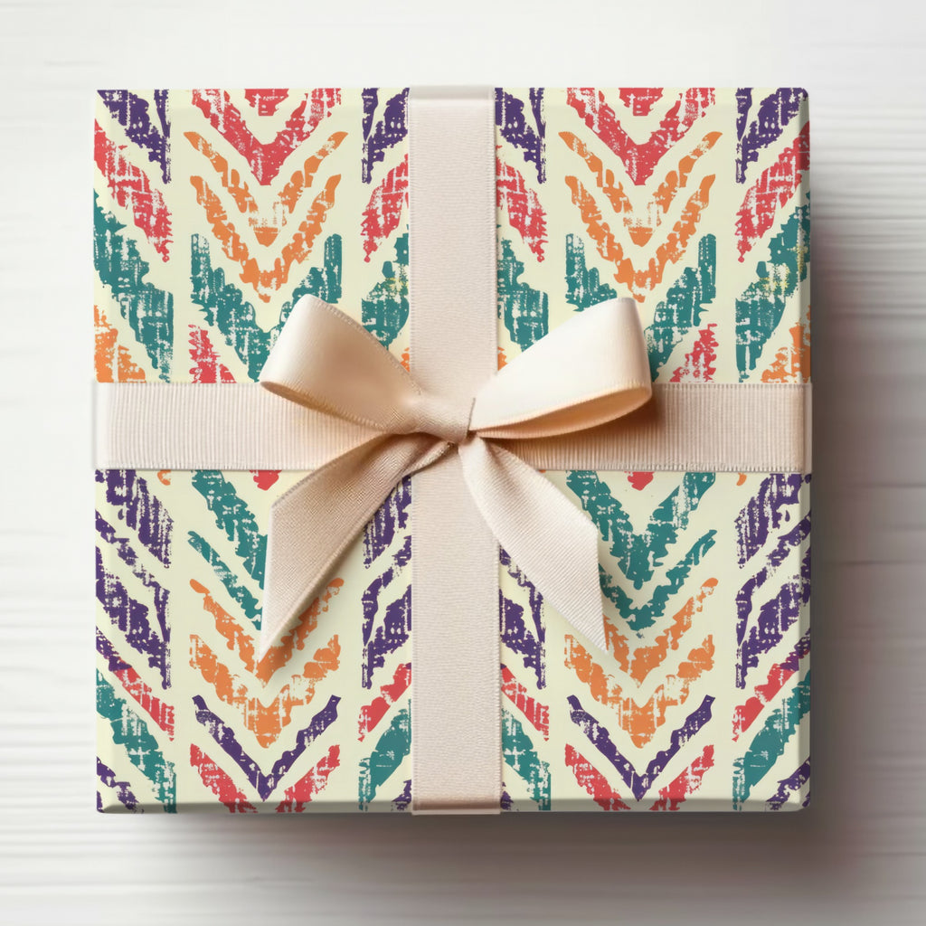 Colorful Geometric Pattern Gift Wrap for All Occasions