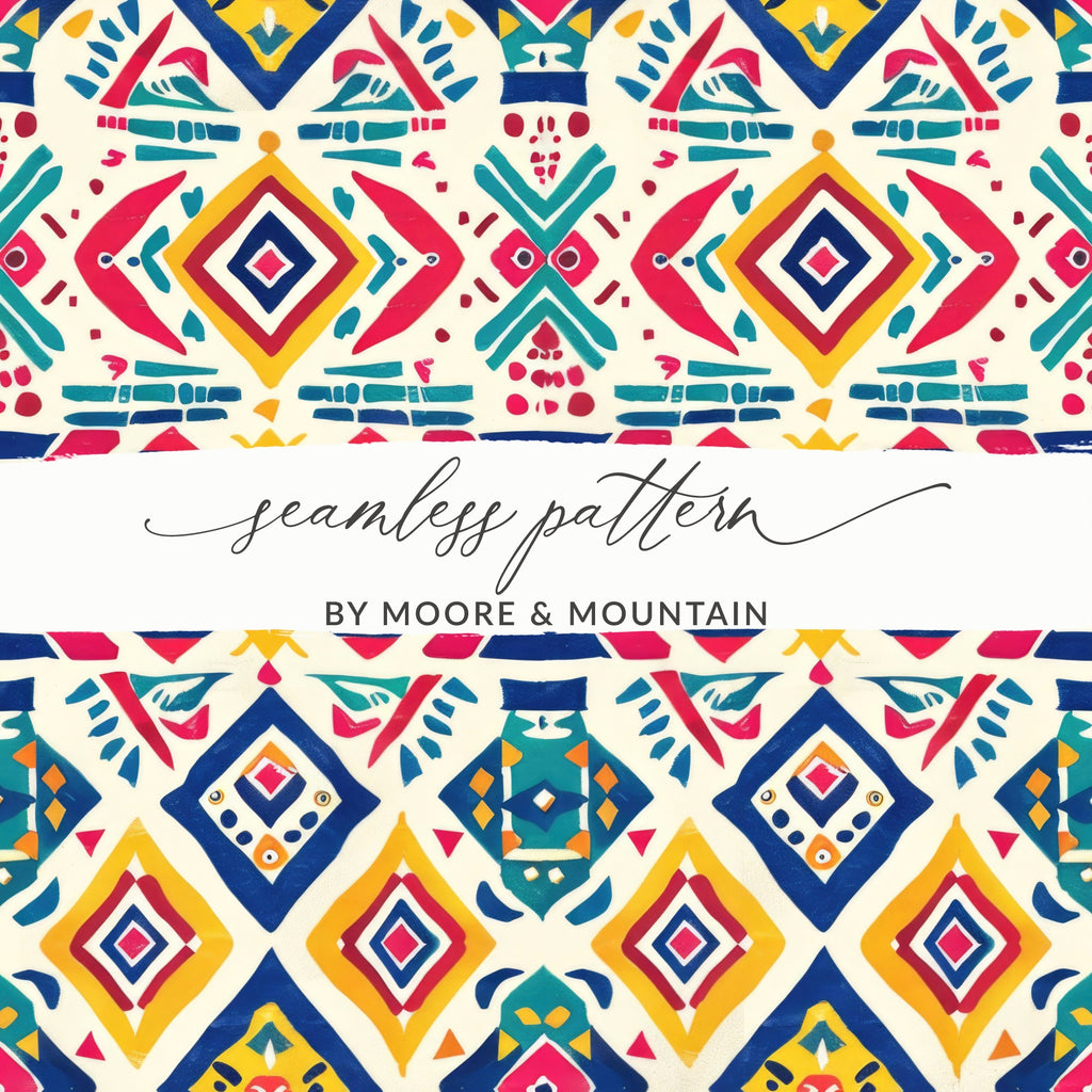 Colorful Geometric Pattern by Moore & Mountain Design