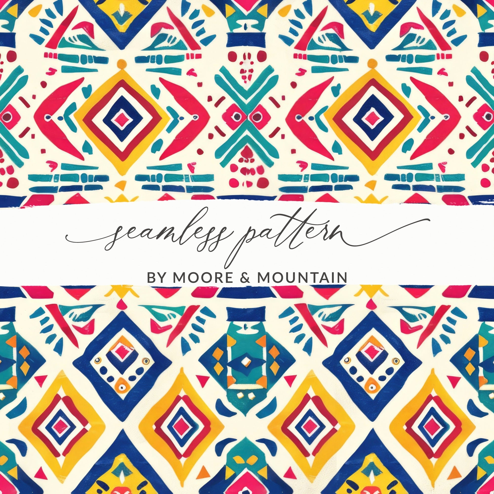 Colorful Geometric Pattern by Moore & Mountain Design