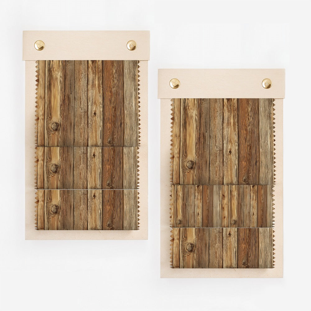Rustic Wooden Plank Decorative Roller Blinds