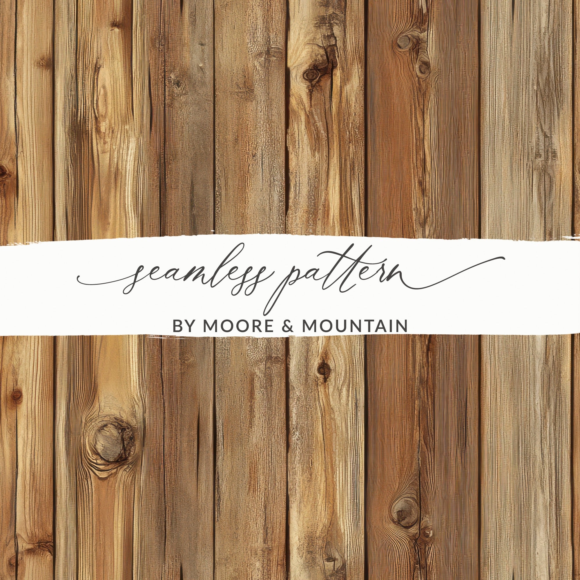 Seamless Pattern by Moore & Mountain wooden product
