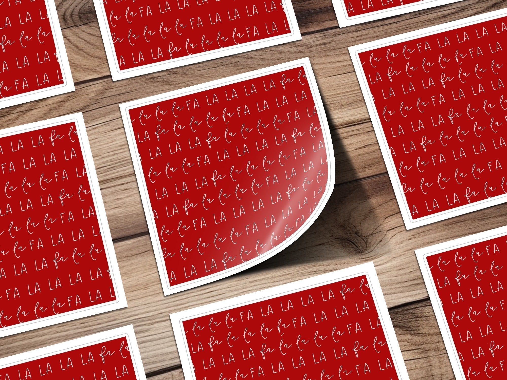 La La La Fa La Digital Seamless Pattern, Christmas Carol Repeat Pattern, Holiday Fabric Design, Festive Background, JPEG Download - Moore and Mountain