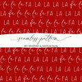 La La La Fa La Digital Seamless Pattern, Christmas Carol Repeat Pattern, Holiday Fabric Design, Festive Background, JPEG Download - Moore and Mountain