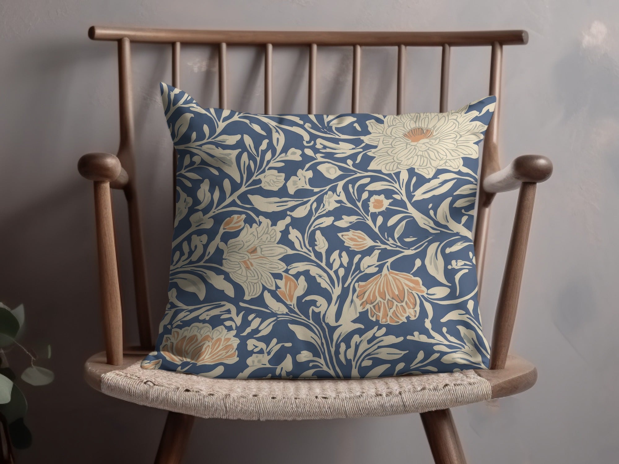 Larkspur William Morris Vines Background Digital - Moore and Mountain