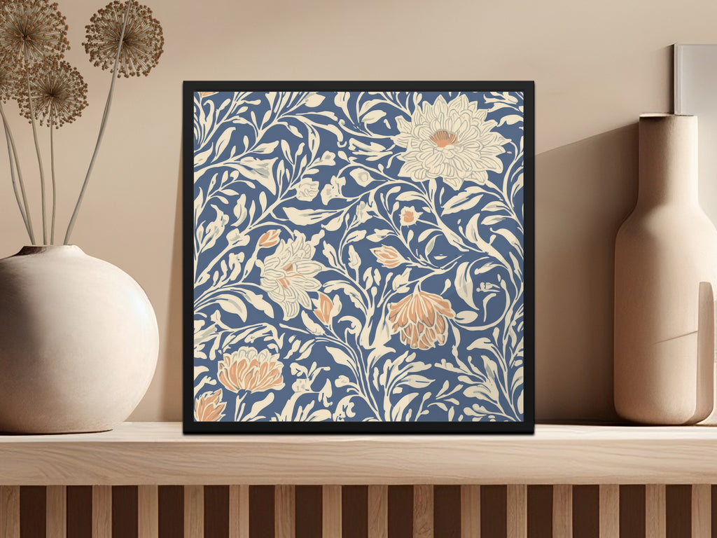 Larkspur William Morris Vines Background Digital - Moore and Mountain