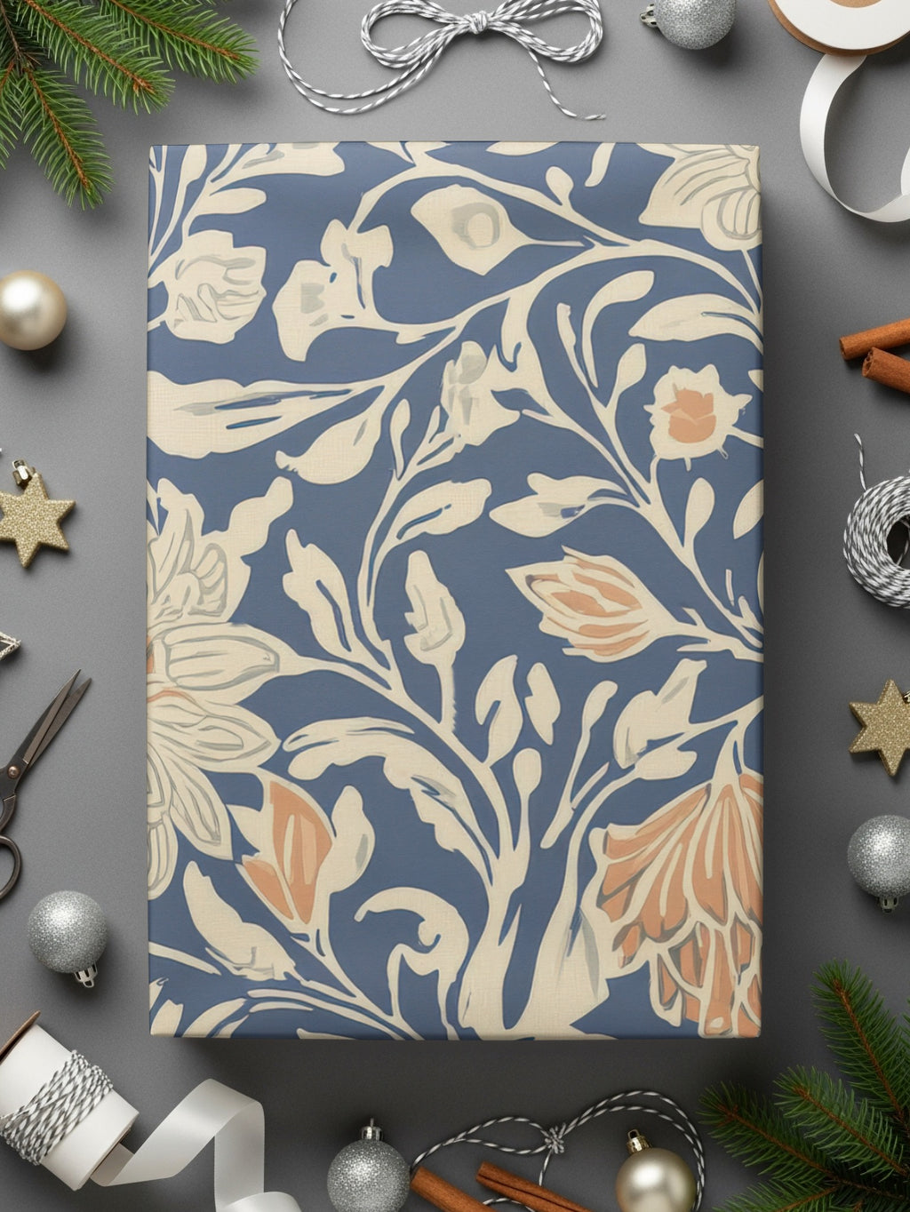 Larkspur William Morris Vines Background Digital - Moore and Mountain
