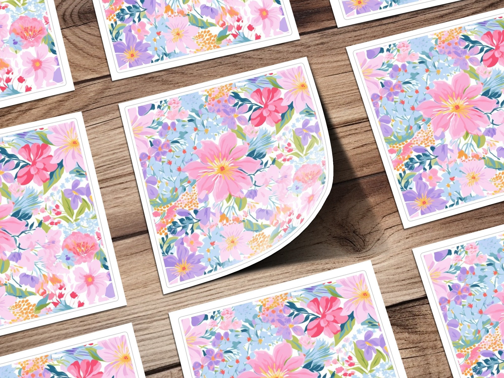 Ditsy Floral Seamless Pattern Colorful Flower Design, Fabric Print, Scrapbook Paper, Digital DownloadFloral Seamless Pattern Digital, Pink Flower Design, Repeatable Flower Pattern, Pastel Flowers, Digital Paper, Fabric Digital, Paper Print - Moore and Mountain