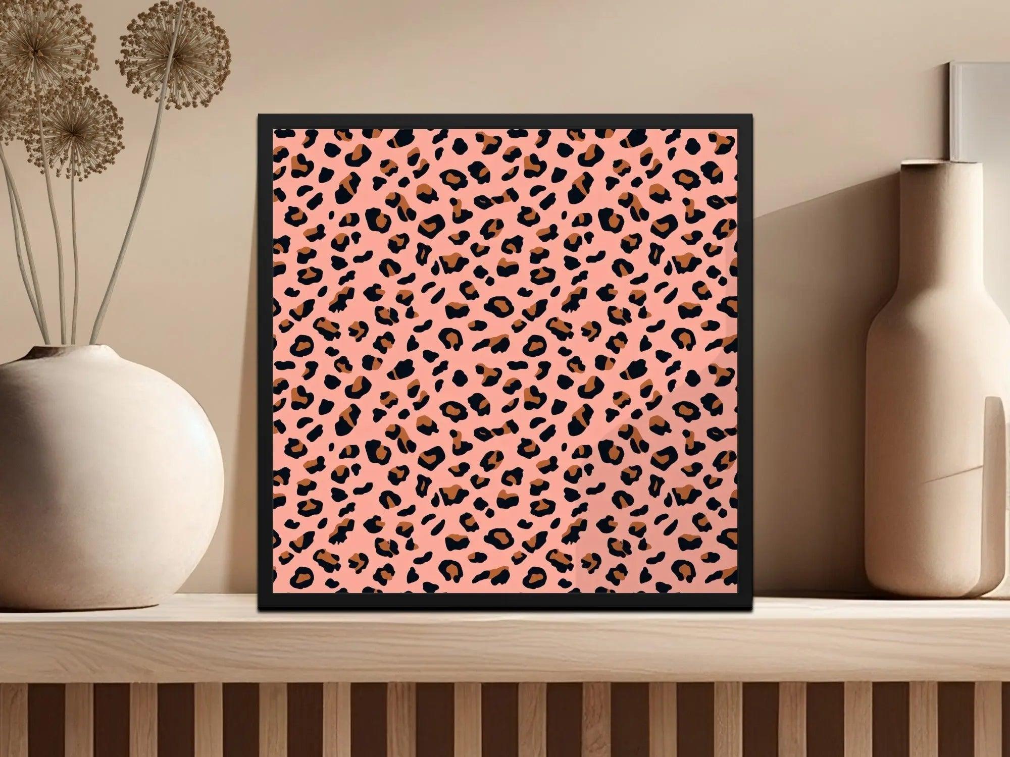 Leopard Print Digital Pattern, Pink Animal Print Paper, Seamless JPEG for Crafts, Fabric, Wallpaper, Digital Download - Moore and Mountain